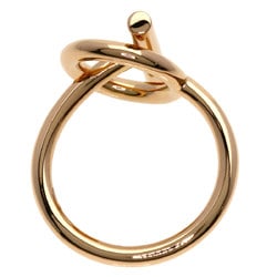 Hermes Echappe PM Diamond #47 Ring, K18 Pink Gold, Women's HERMES