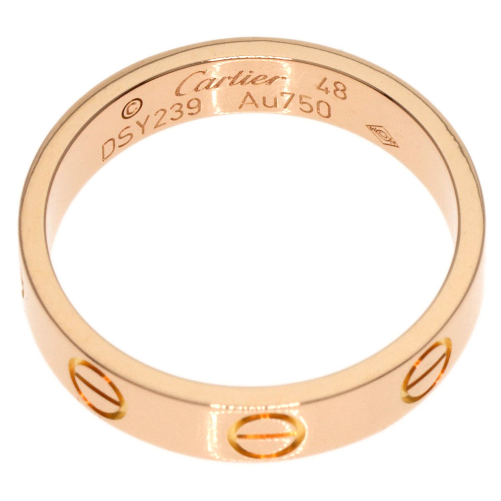 Cartier Love Ring #48 Ring, 18K Pink Gold, Women's, CARTIER