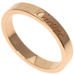 Cartier C Deux Engraved #51 Ring, 18K Pink Gold, Women's, CARTIER