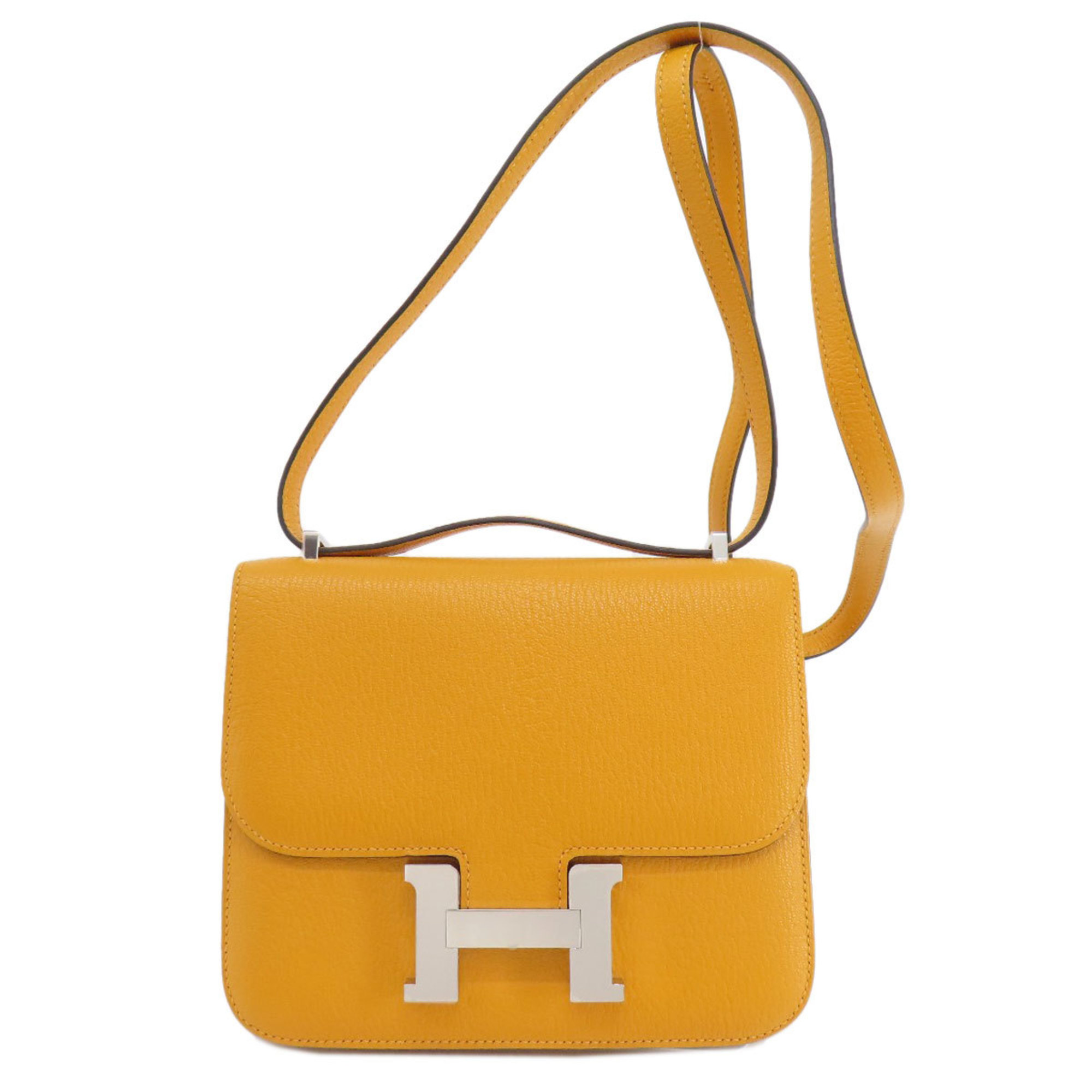 Hermes Constance 3 Moutard Shoulder Bag Chevre Women's HERMES