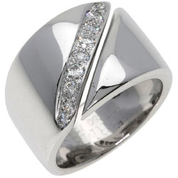 Hermes Diamond #48 Ring, K18 White Gold, Women's HERMES