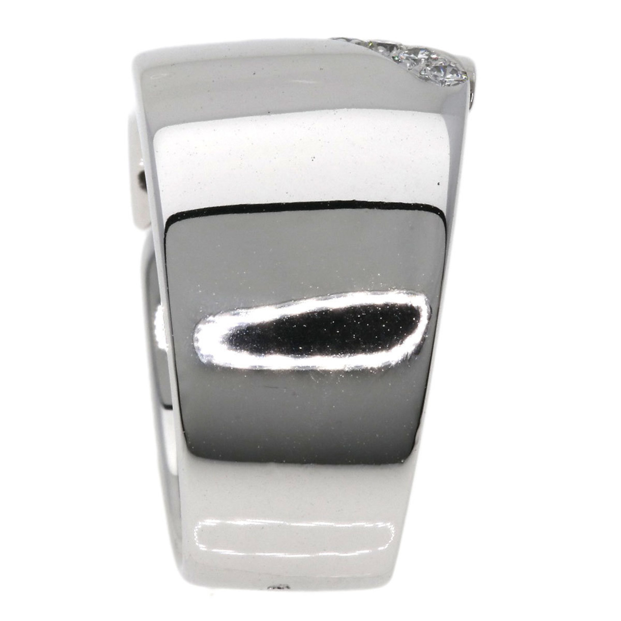 Hermes Diamond #48 Ring, K18 White Gold, Women's HERMES