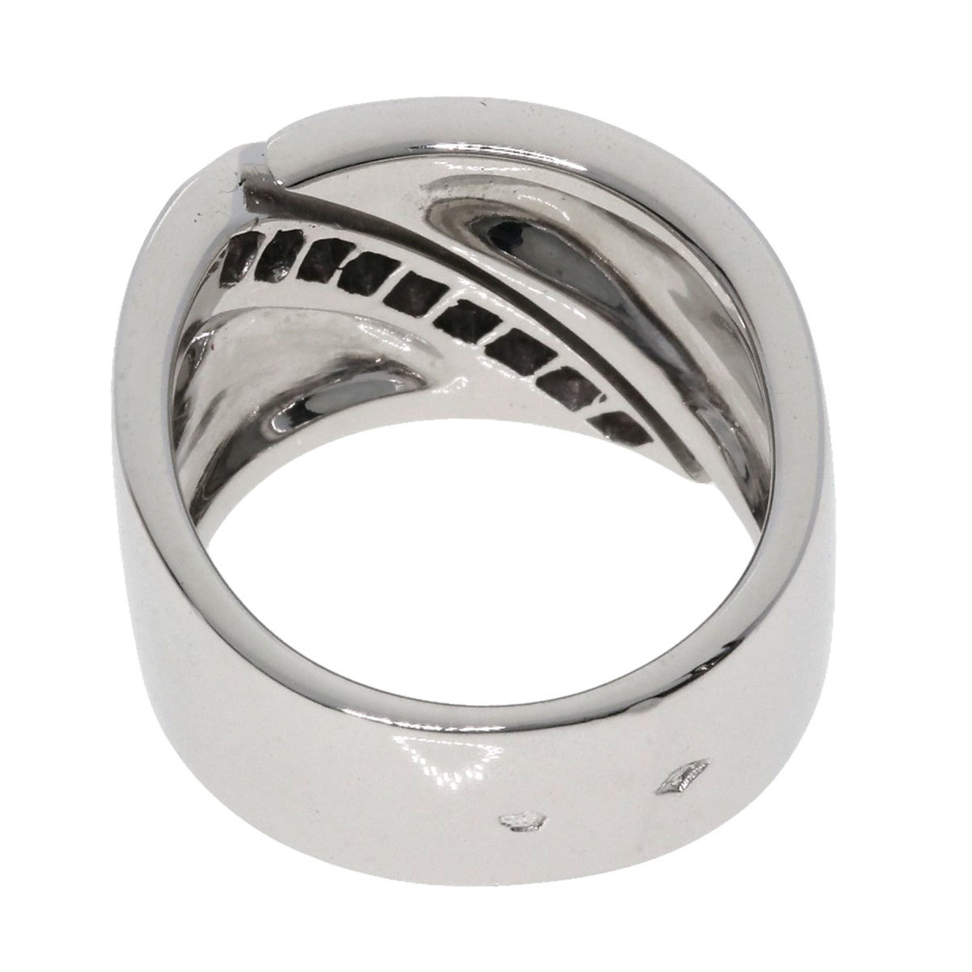 Hermes Diamond #48 Ring, K18 White Gold, Women's HERMES