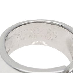 Hermes Diamond #48 Ring, K18 White Gold, Women's HERMES