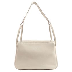 Hermes Lindy 26 White Handbag Taurillon Women's HERMES