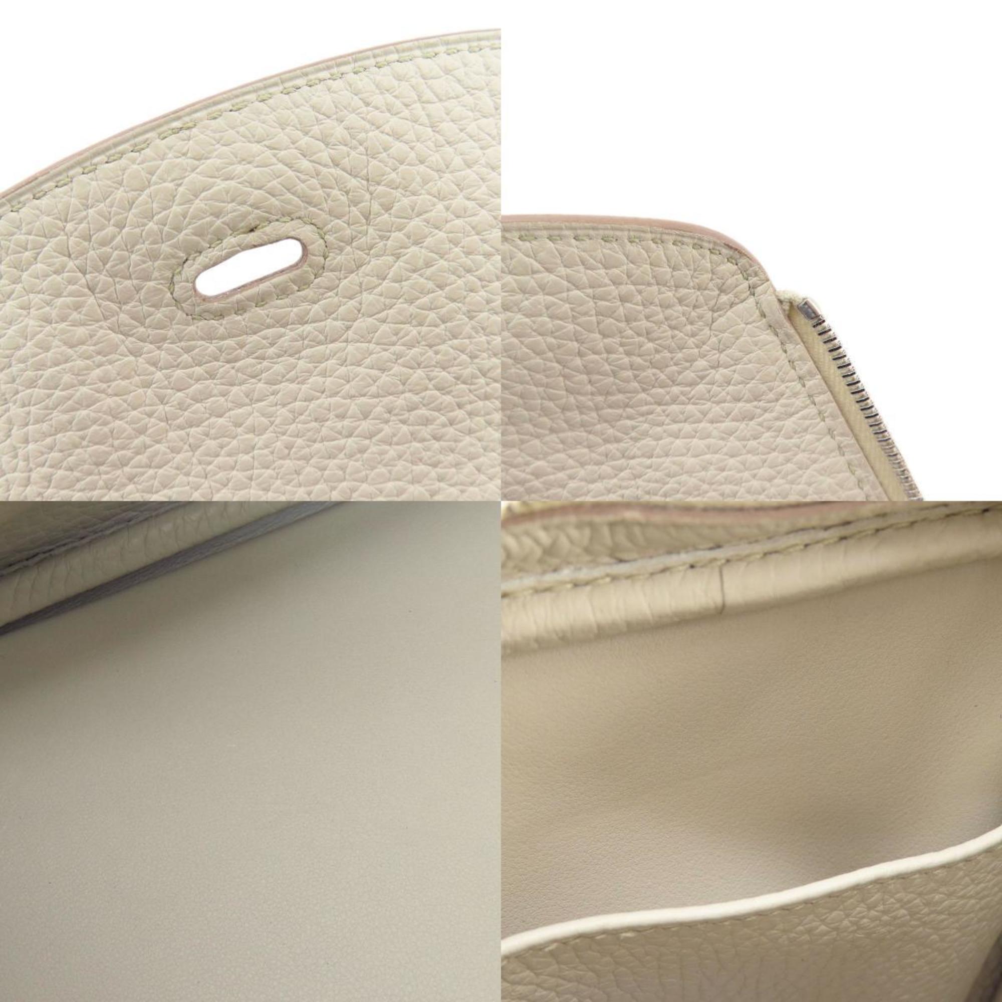 Hermes Lindy 26 White Handbag Taurillon Women's HERMES