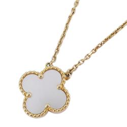Van Cleef & Arpels Alhambra Necklace Mother of Pearl K18YG Yellow Gold Women's