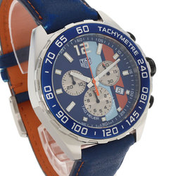 TAG Heuer CAZ101N Formula 1 Gulf Watch Stainless Steel Leather Men's HEUER