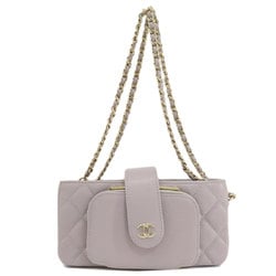 CHANEL Matelasse Shoulder Bag Caviar Skin Women's