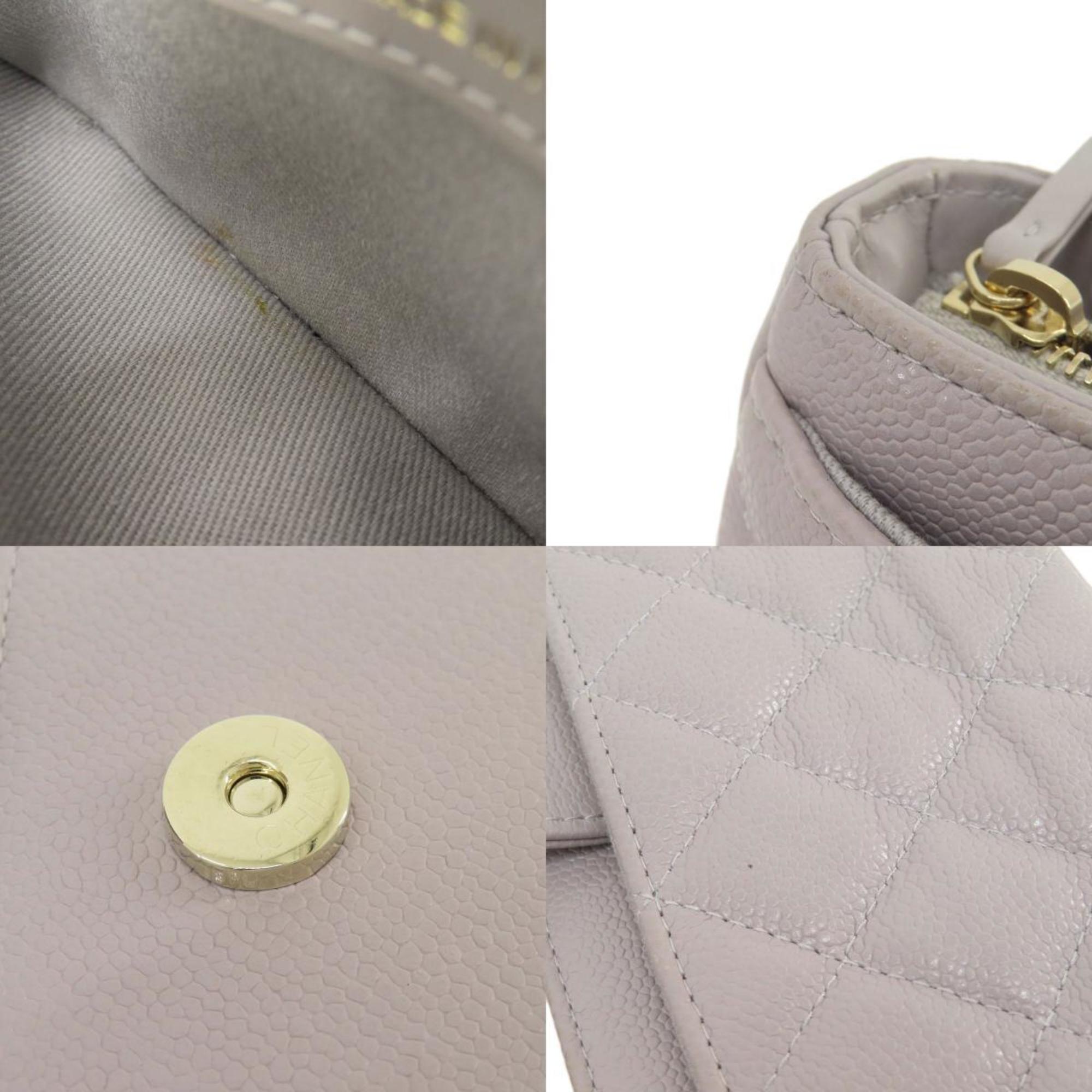 CHANEL Matelasse Shoulder Bag Caviar Skin Women's