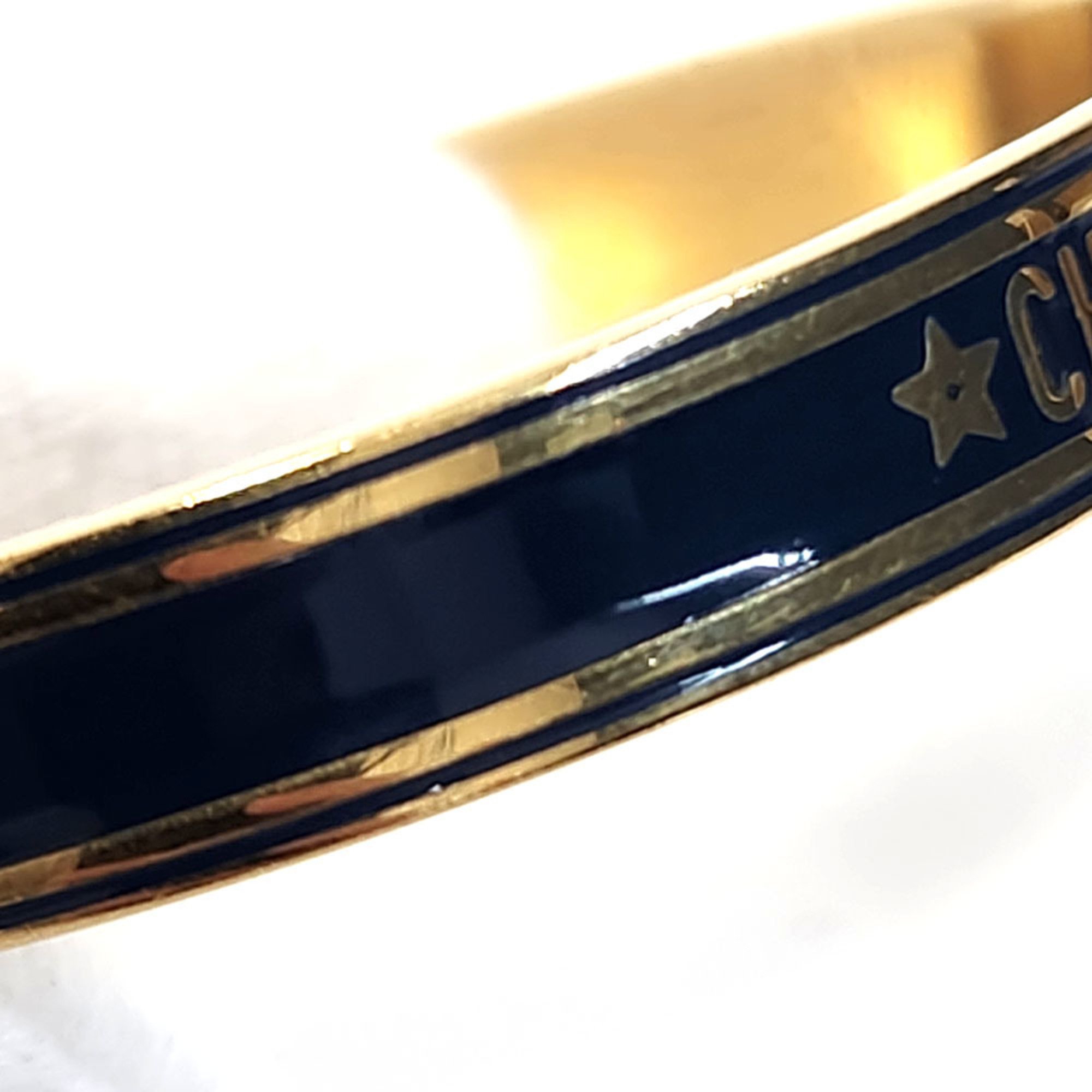 Christian Dior Bangle - Navy Gold Metal Bracelet for Women