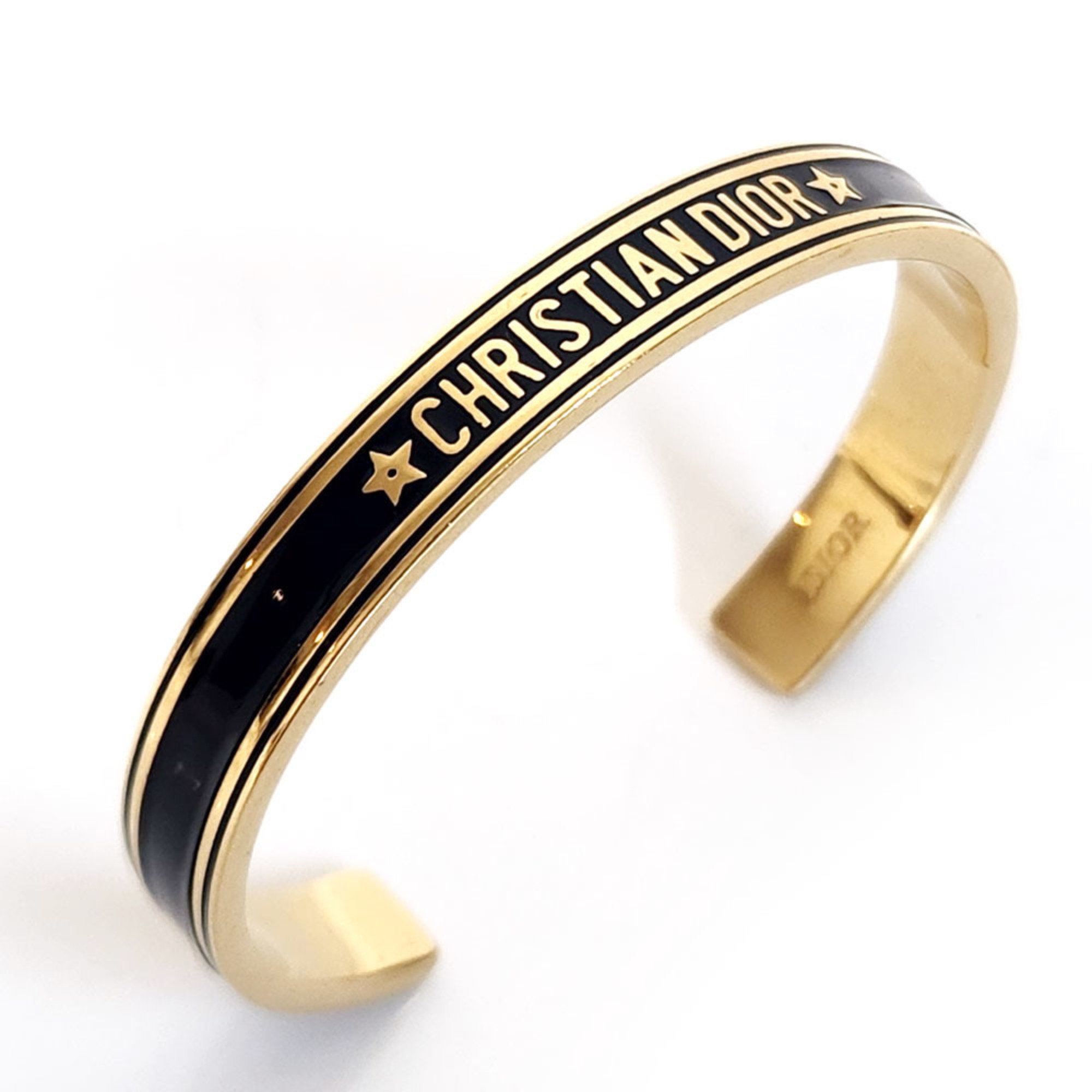 Christian Dior Bangle - Navy Gold Metal Bracelet for Women