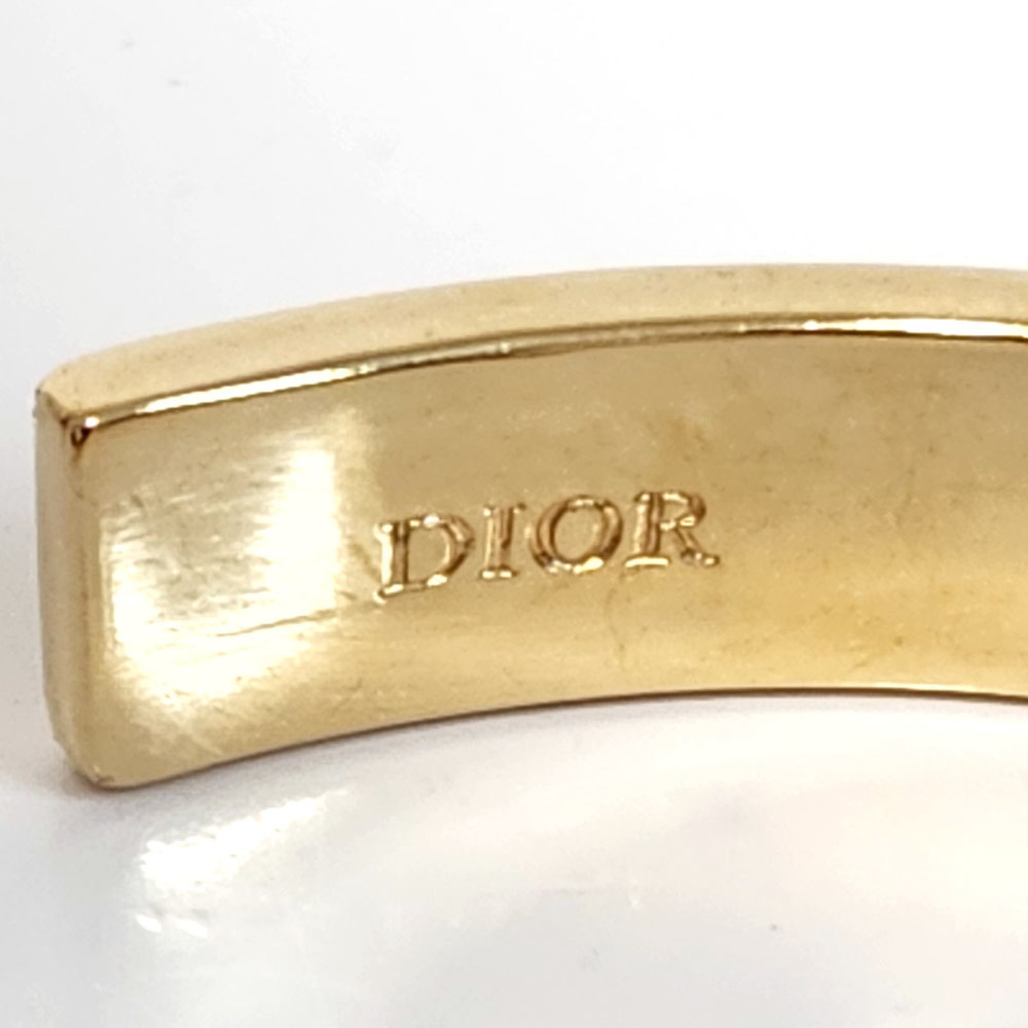 Christian Dior Bangle - Navy Gold Metal Bracelet for Women