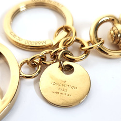 Louis Vuitton LOUIS VUITTON Porte-Cle LV Circle Keychain M68000 Gold Metal Bag Charm Keyring Women's