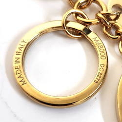 Louis Vuitton LOUIS VUITTON Porte-Cle LV Circle Keychain M68000 Gold Metal Bag Charm Keyring Women's