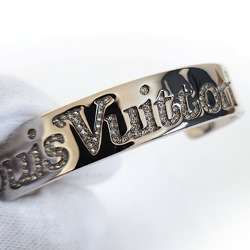 LOUIS VUITTON Louis Vuitton x NIGO Bracelet Squared LV Strass MP2693 Silver Metal Bangle