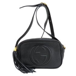 Gucci 347994 Soho Interlocking G Shoulder Bag Leather Women's GUCCI