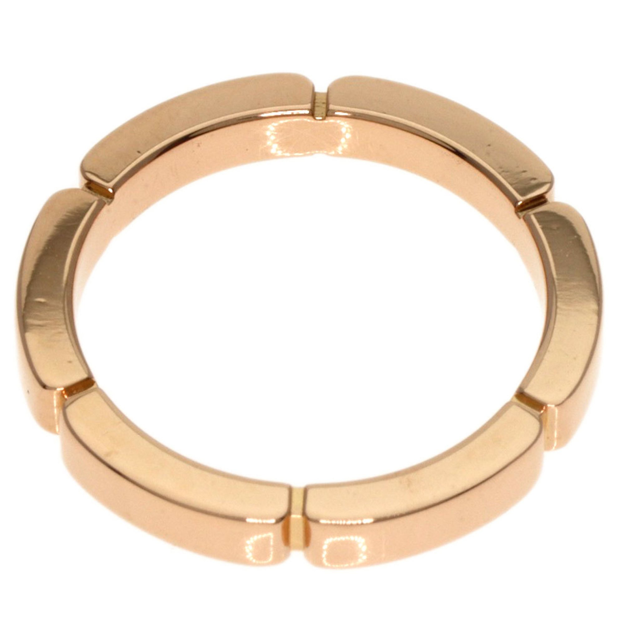 Cartier Maillon Panthere Diamond #47 Ring, K18 Pink Gold, Women's, CARTIER