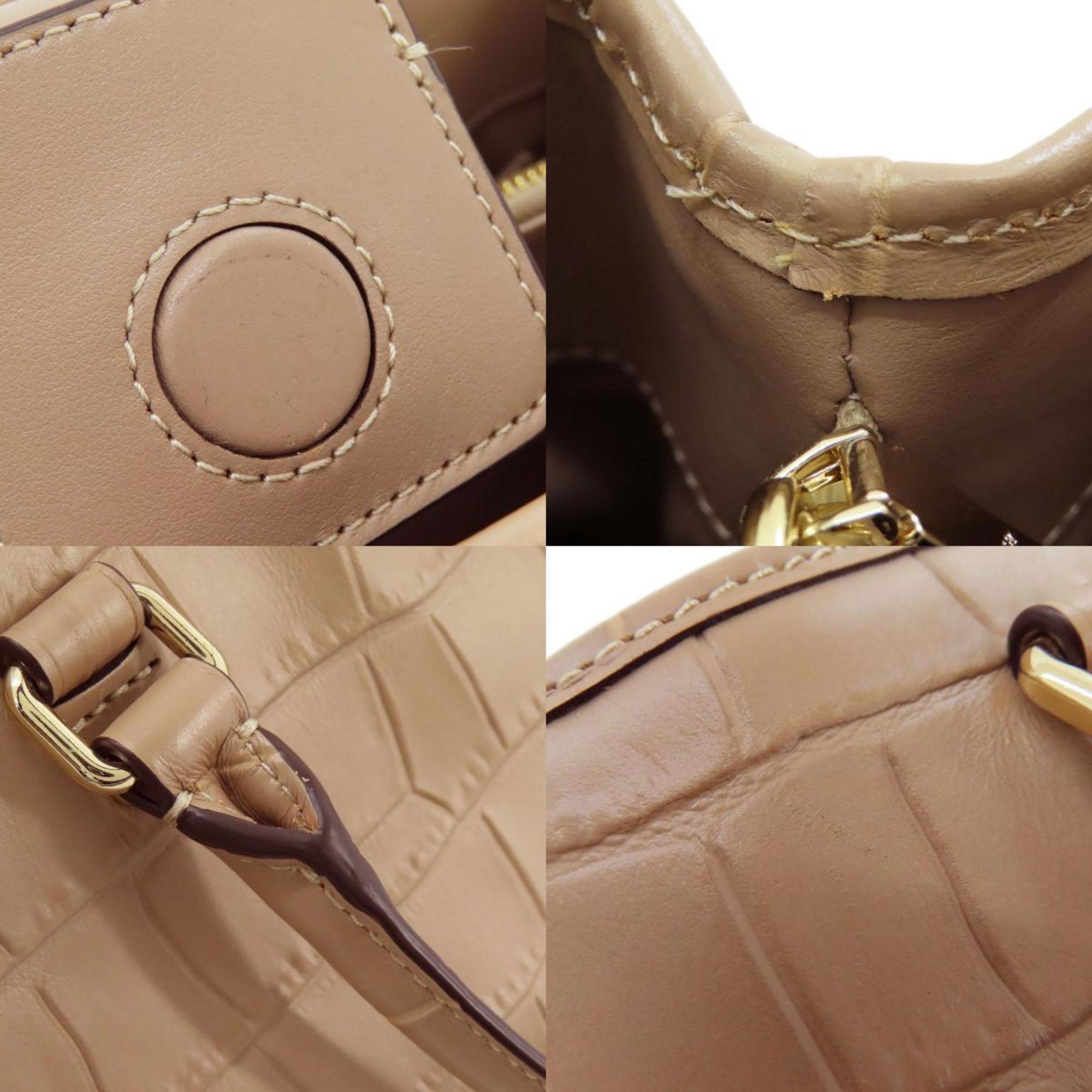 Coach F37097 Embossed Leather Handbag for Women COACH