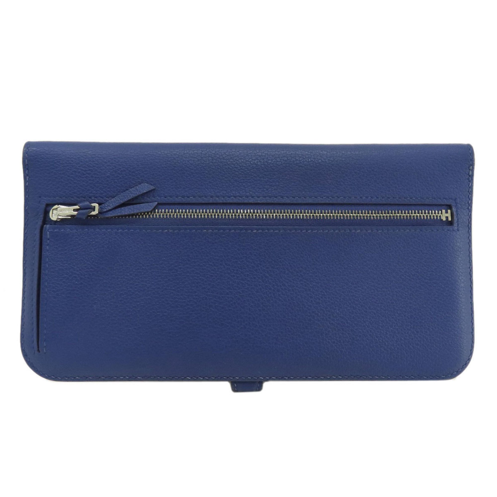 Hermes Dogon Long Wallet Calf Leather Women's HERMES