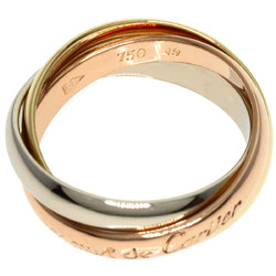 Cartier Trinity #49 Ring, K18 Yellow Gold, K18WG, K18PG, Women's, CARTIER