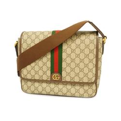 Gucci Shoulder Bag Ophidia 761741 Leather Brown Men's Women's
