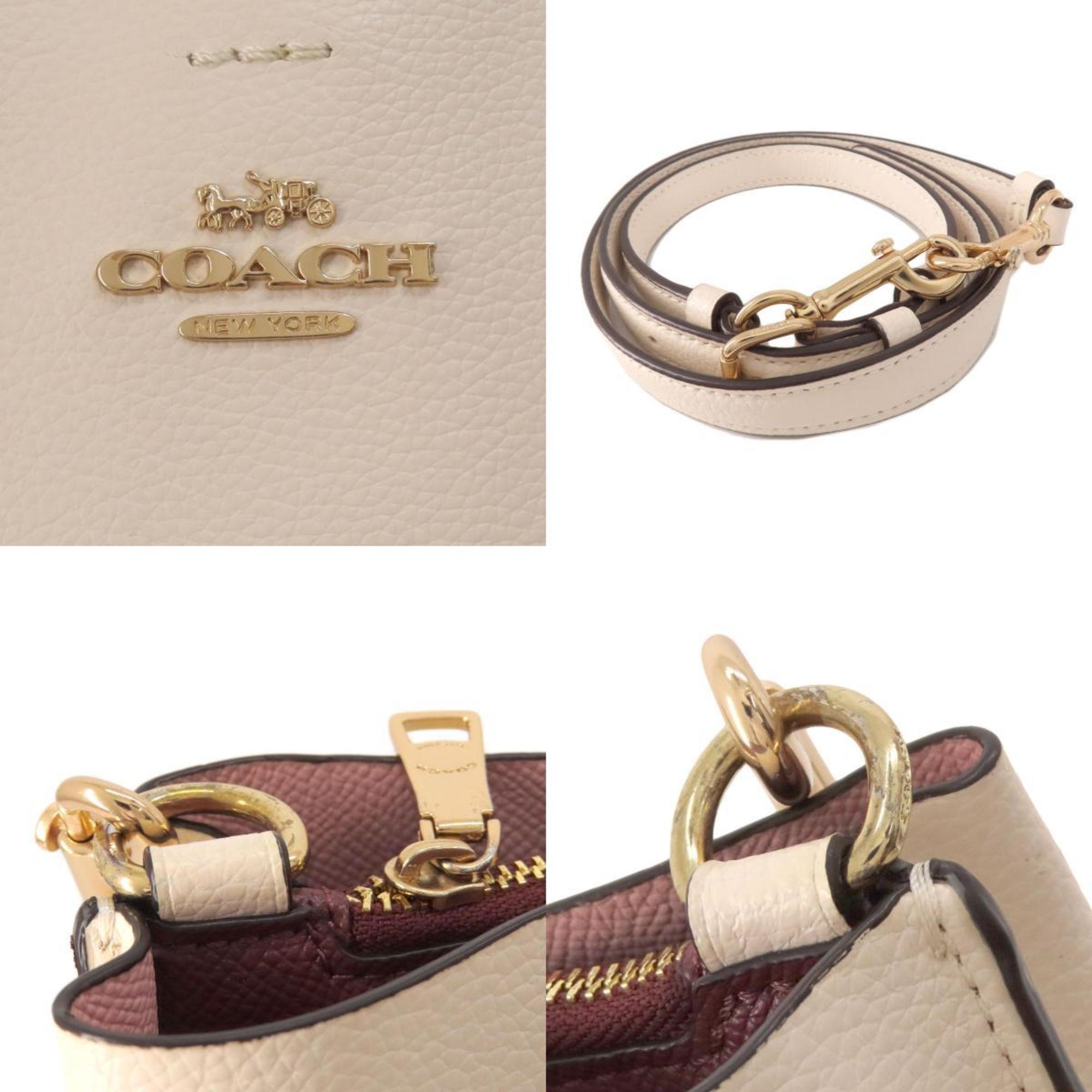 Coach CA214 Shoulder Bag Leather Women's COACH