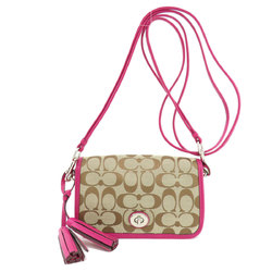 Coach F21153 Signature Shoulder Bag Canvas Women's COACH