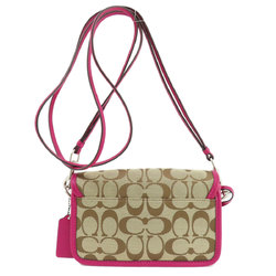 Coach F21153 Signature Shoulder Bag Canvas Women's COACH