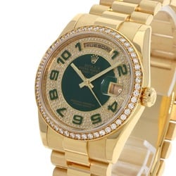 Rolex 118348ZEA Day-Date 50th Anniversary Bezel Diamond Watch K18 Yellow Gold K18YG Men's ROLEX