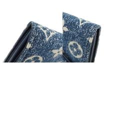 Louis Vuitton M81183 Portefeuille Sarah Aline Blue Long Wallet Denim Women's LOUIS VUITTON