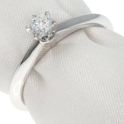 Tiffany solitaire diamond ring, platinum PT950, for women, TIFFANY&Co.