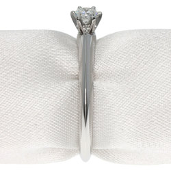 Tiffany solitaire diamond ring, platinum PT950, for women, TIFFANY&Co.