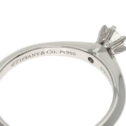 Tiffany solitaire diamond ring, platinum PT950, for women, TIFFANY&Co.