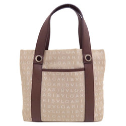 BVLGARI Mania Handbag Canvas Women's