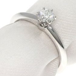 Tiffany solitaire diamond ring, platinum PT950, for women, TIFFANY&Co.