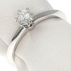 Tiffany solitaire diamond ring, platinum PT950, for women, TIFFANY&Co.