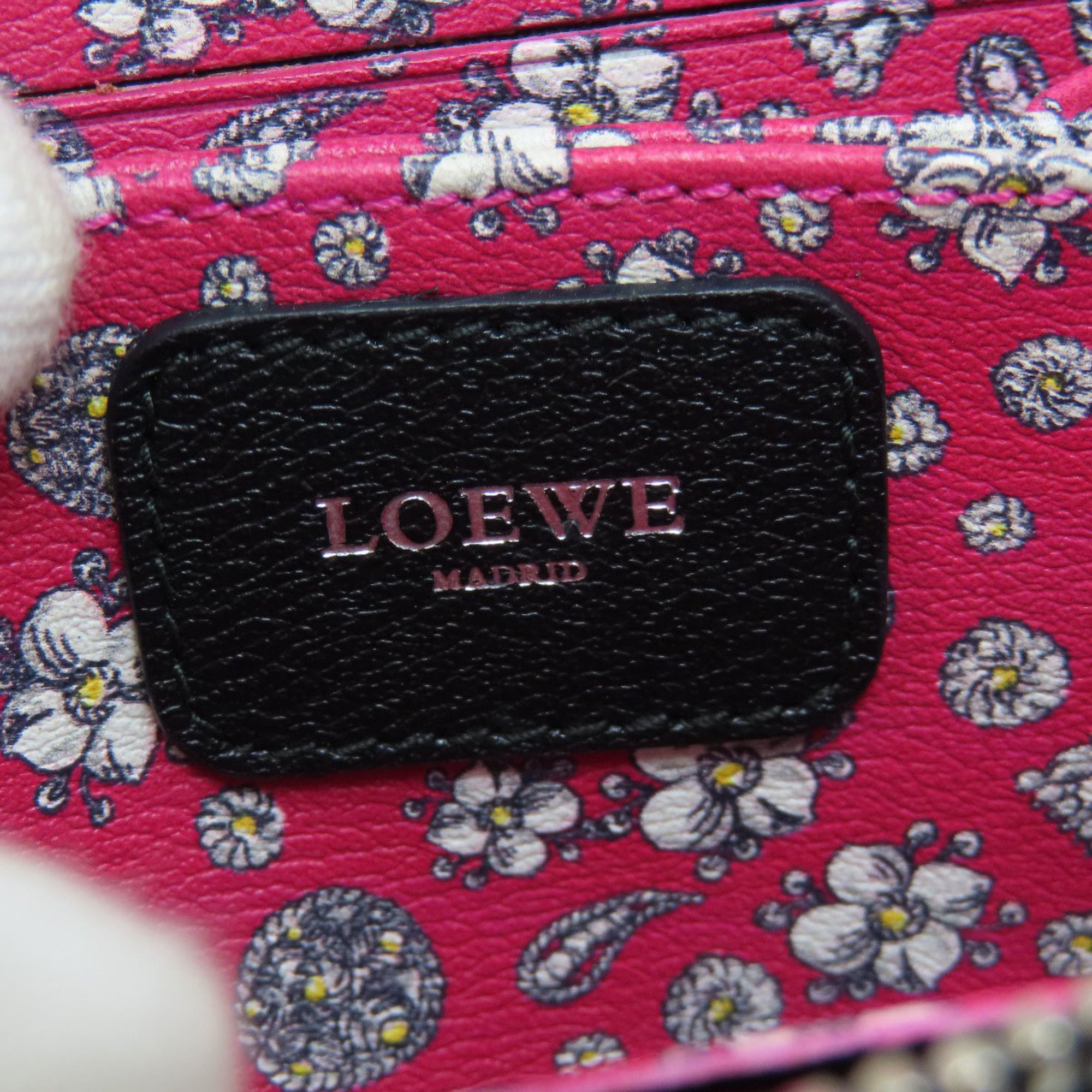 LOEWE Anagram Wallet/Coin Case Leather Women's