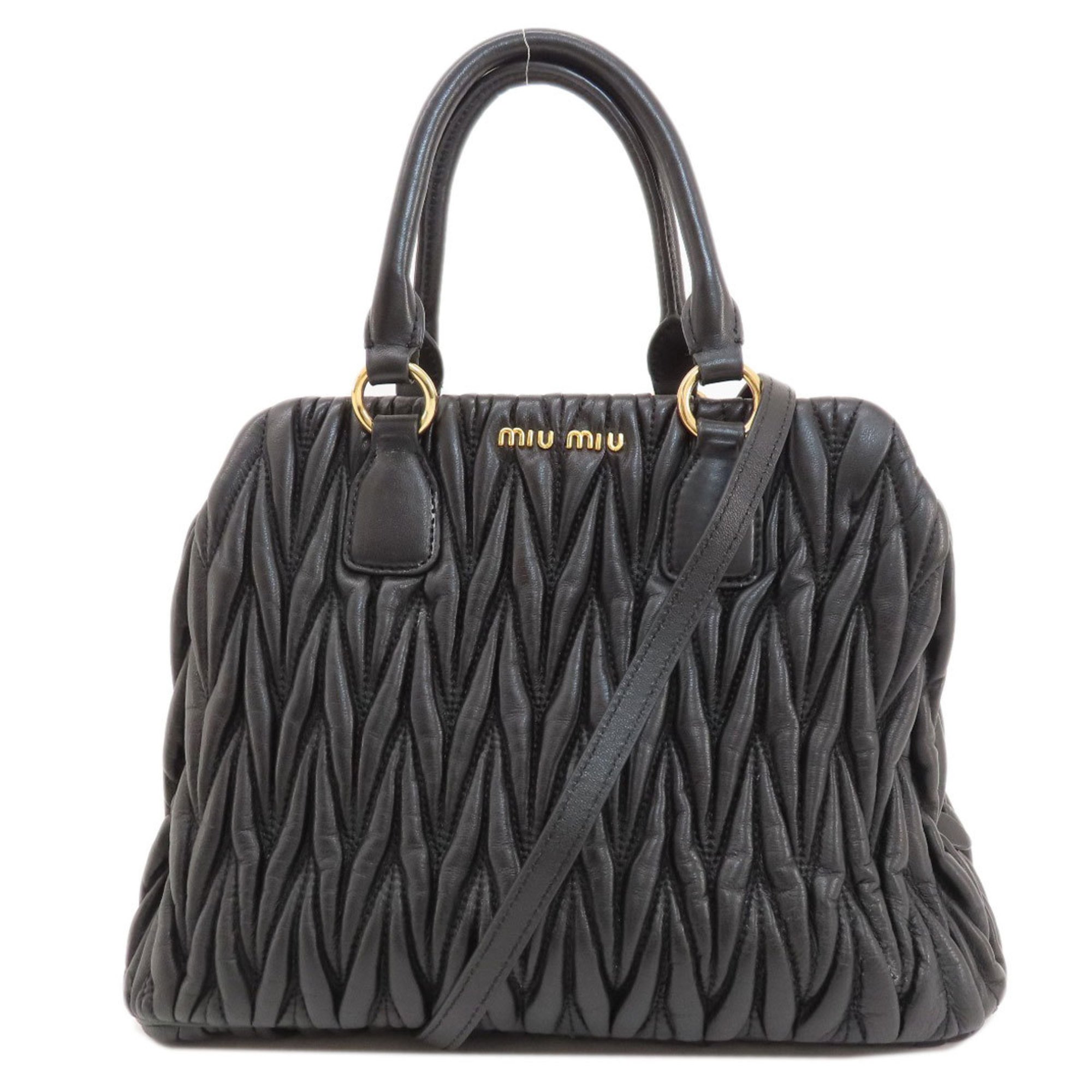 Miu Miu Miu Matelasse Tote Bag Leather Women's MIUMIU