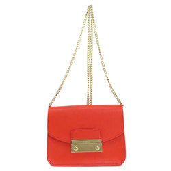 Furla Julia Chain Shoulder Bag Leather Women's