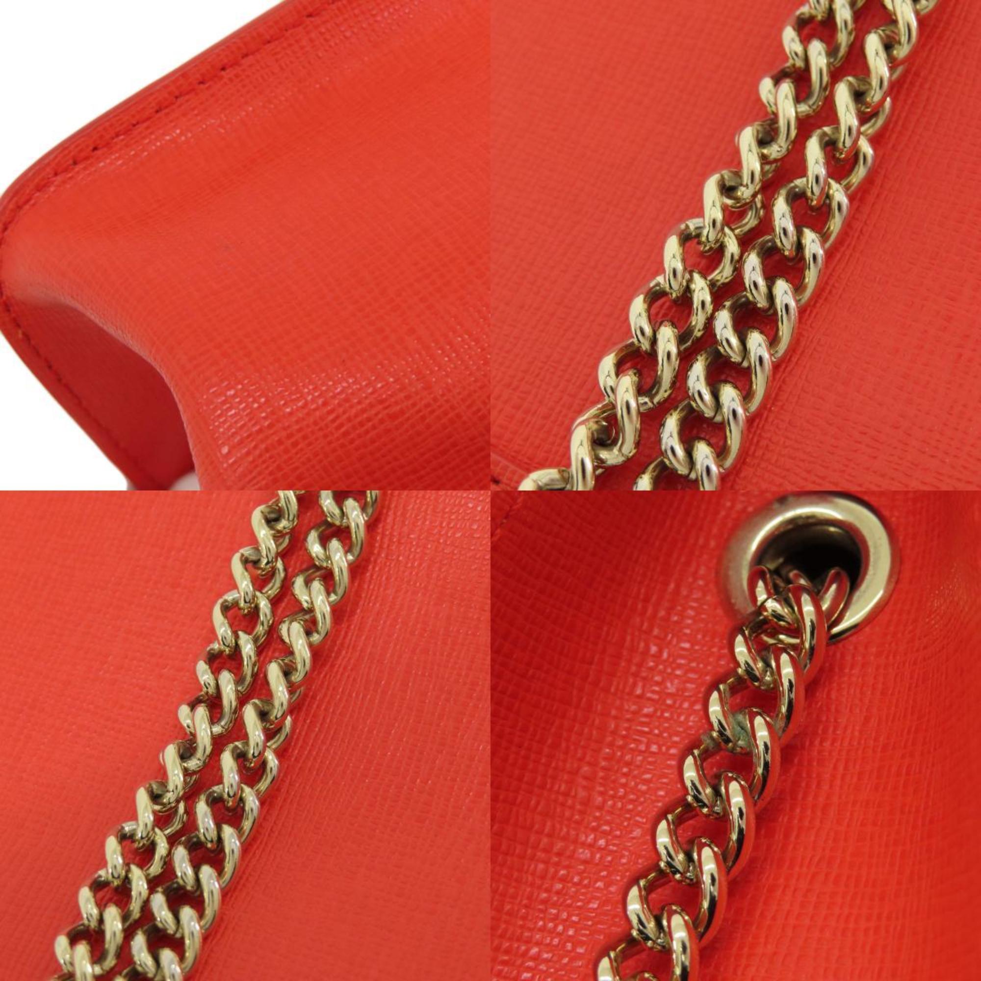 Furla Julia Chain Shoulder Bag Leather Women's