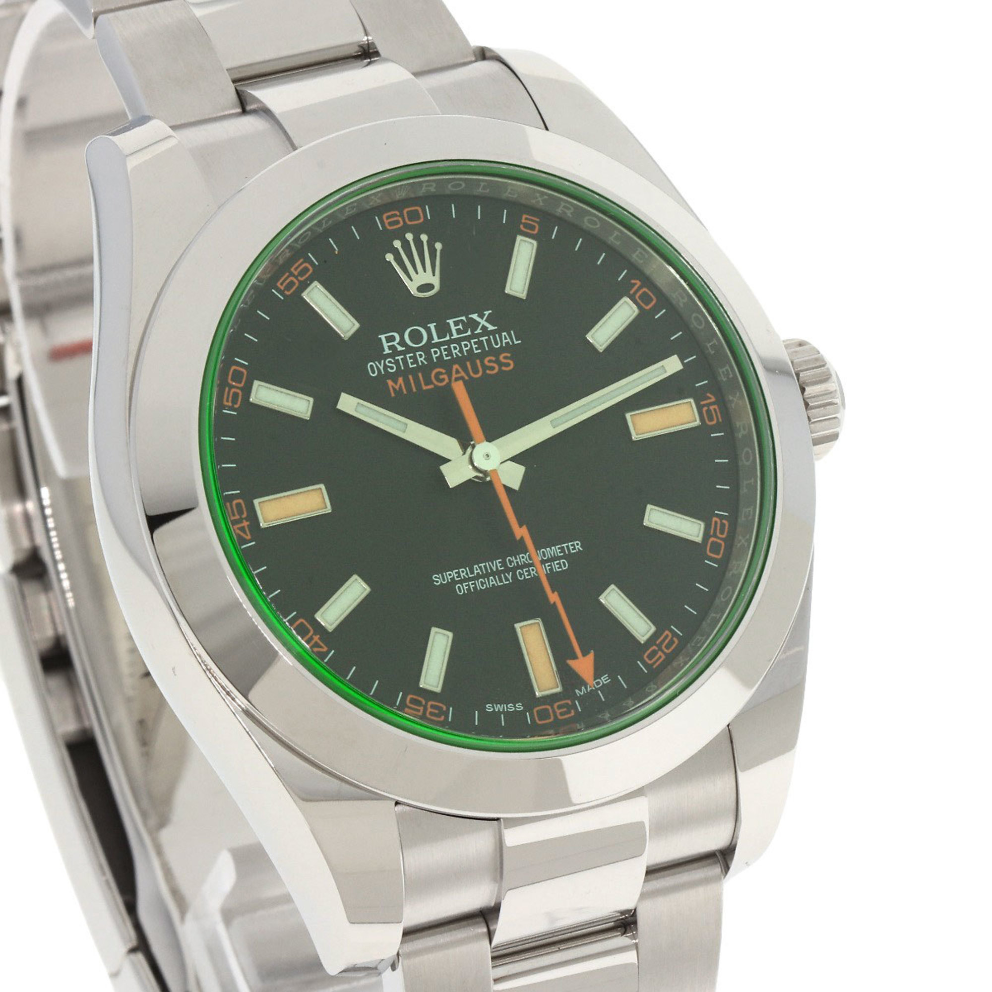 Rolex 116400GV Milgauss Watch Stainless Steel SS Men's ROLEX