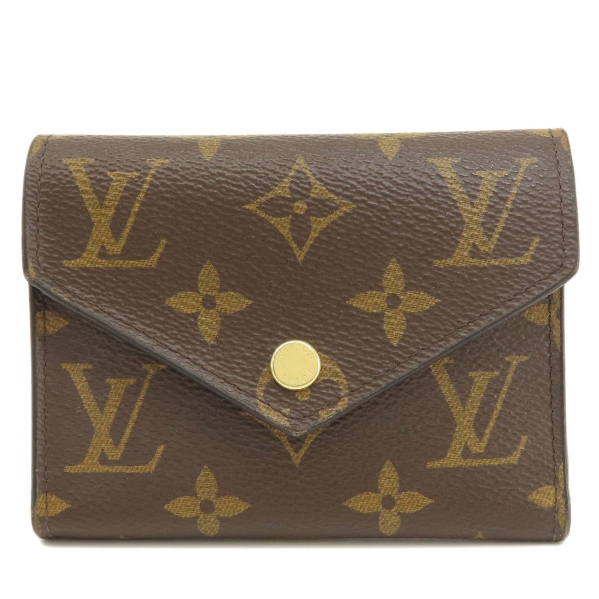 Louis Vuitton M62472 Portefeuille Victorine Monogram Bi-fold Wallet Canvas Women's LOUIS VUITTON