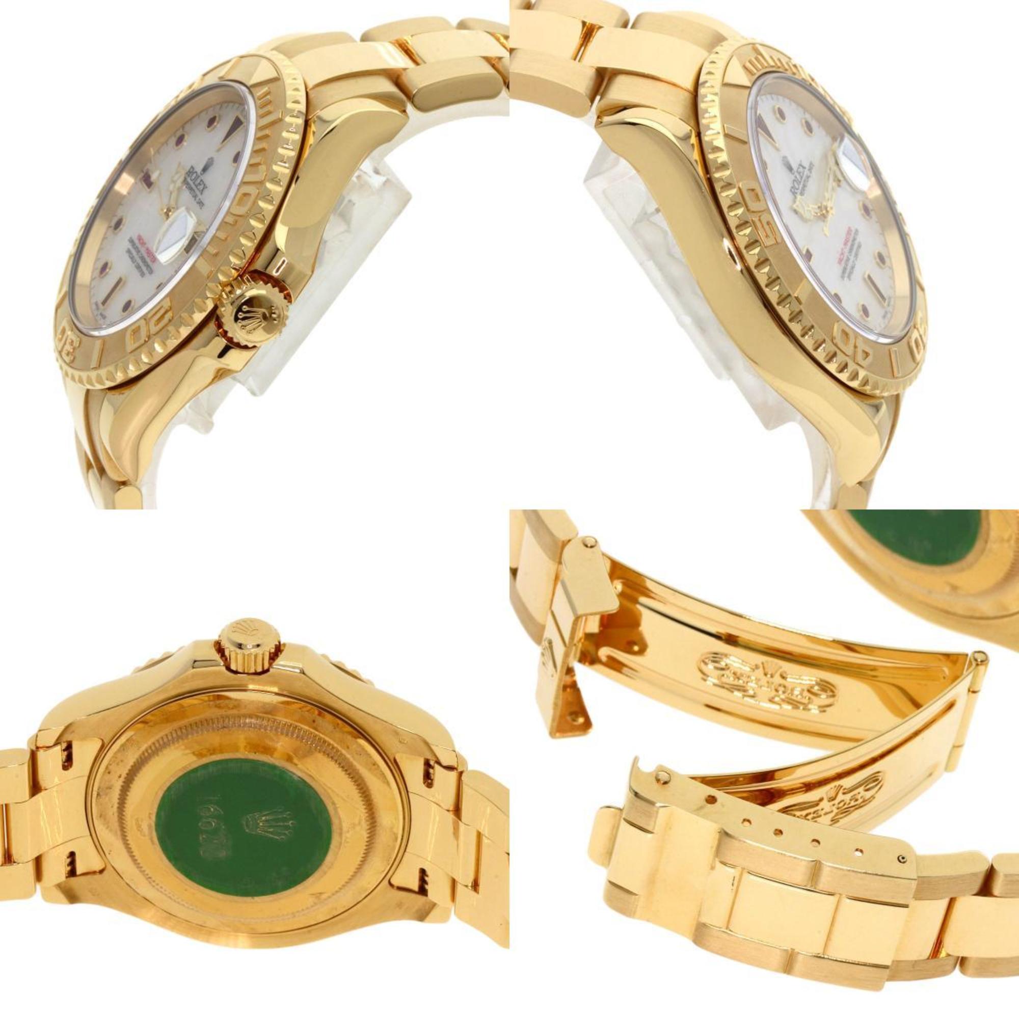 Rolex 16628NGR Yachtmaster Watch K18 Yellow Gold K18YG Men's ROLEX