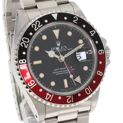 Rolex 16710 GMT Master II Red and Black Bezel Tritium Watch Stainless Steel SS Men's ROLEX