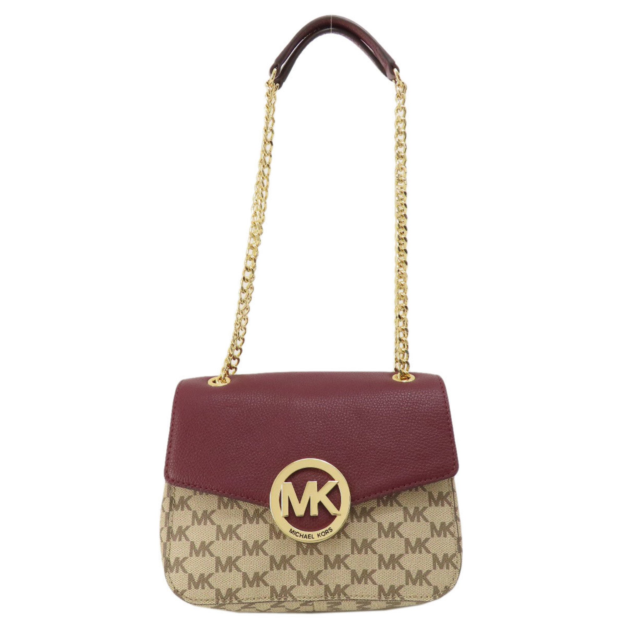 Michael Kors Chain Shoulder Bag Leather Women's