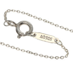 Tiffany Double Heart Tag Enamel Necklace Silver Women's TIFFANY&Co.