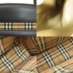 Burberry Nova Check Tote Bag Leather Women's BURBERRY