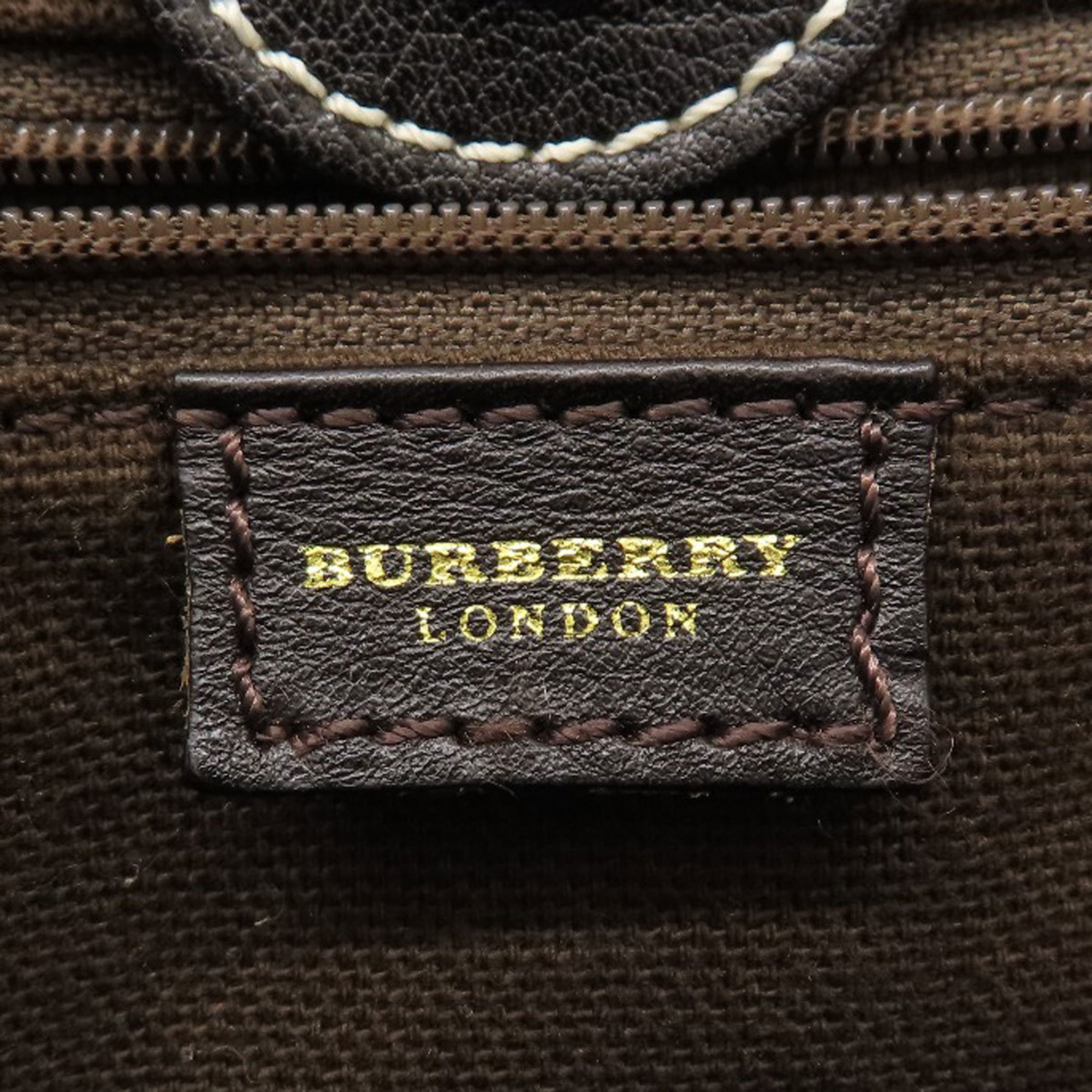 Burberry Nova Check Handbag Canvas Women's BURBERRY