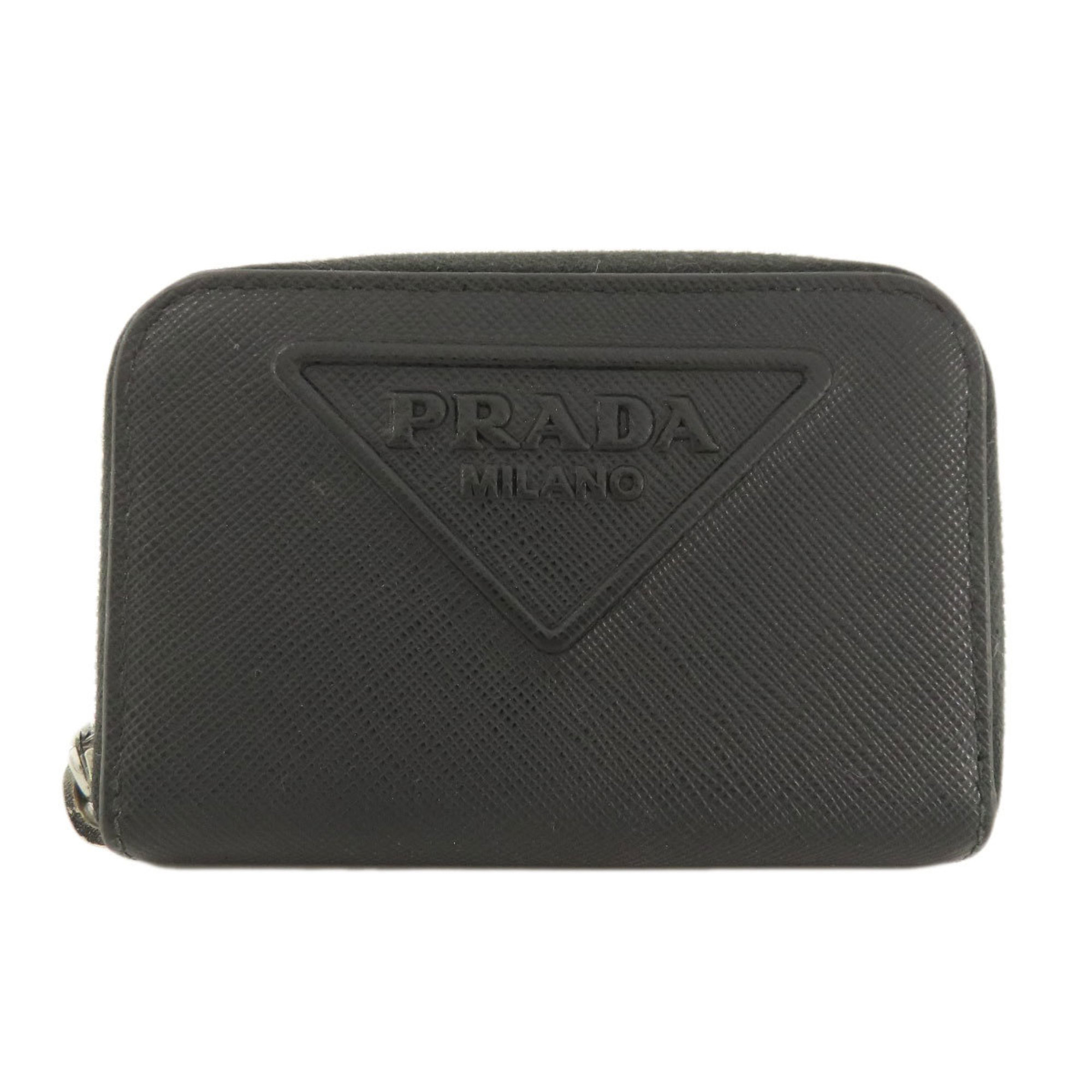 Prada Saffiano Wallet/Coin Case Leather Women's PRADA